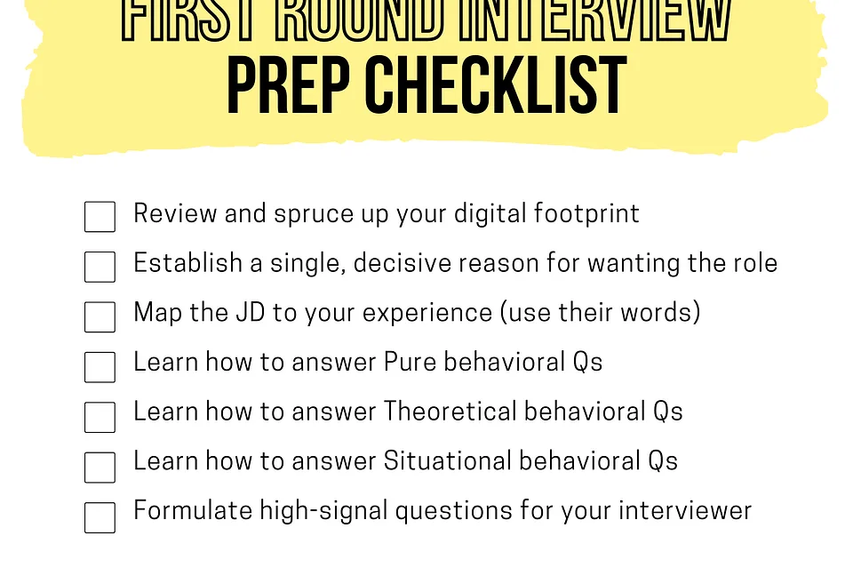How to pass any first-round interview (even in a terrible talent market)